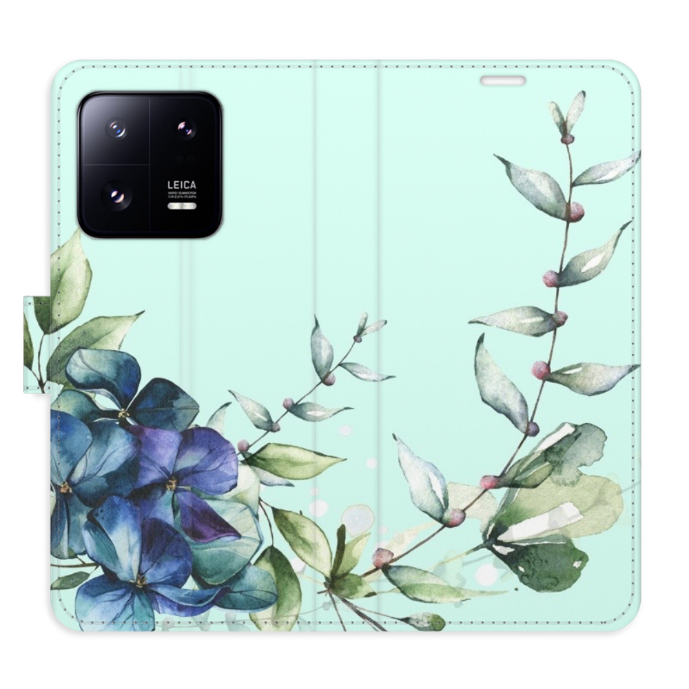 Levně Flipové pouzdro iSaprio - Blue Flowers - Xiaomi 13 Pro