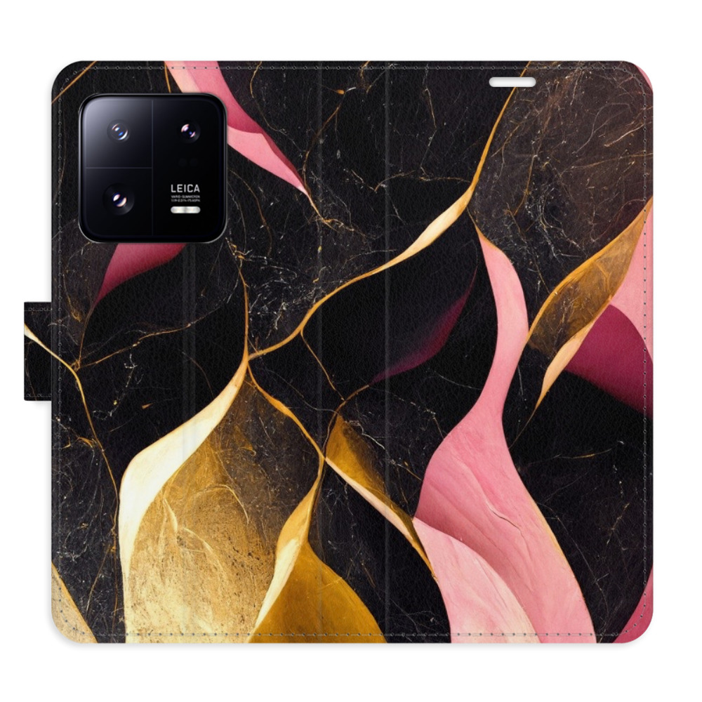 Flipové pouzdro iSaprio - Gold Pink Marble 02 - Xiaomi 13 Pro