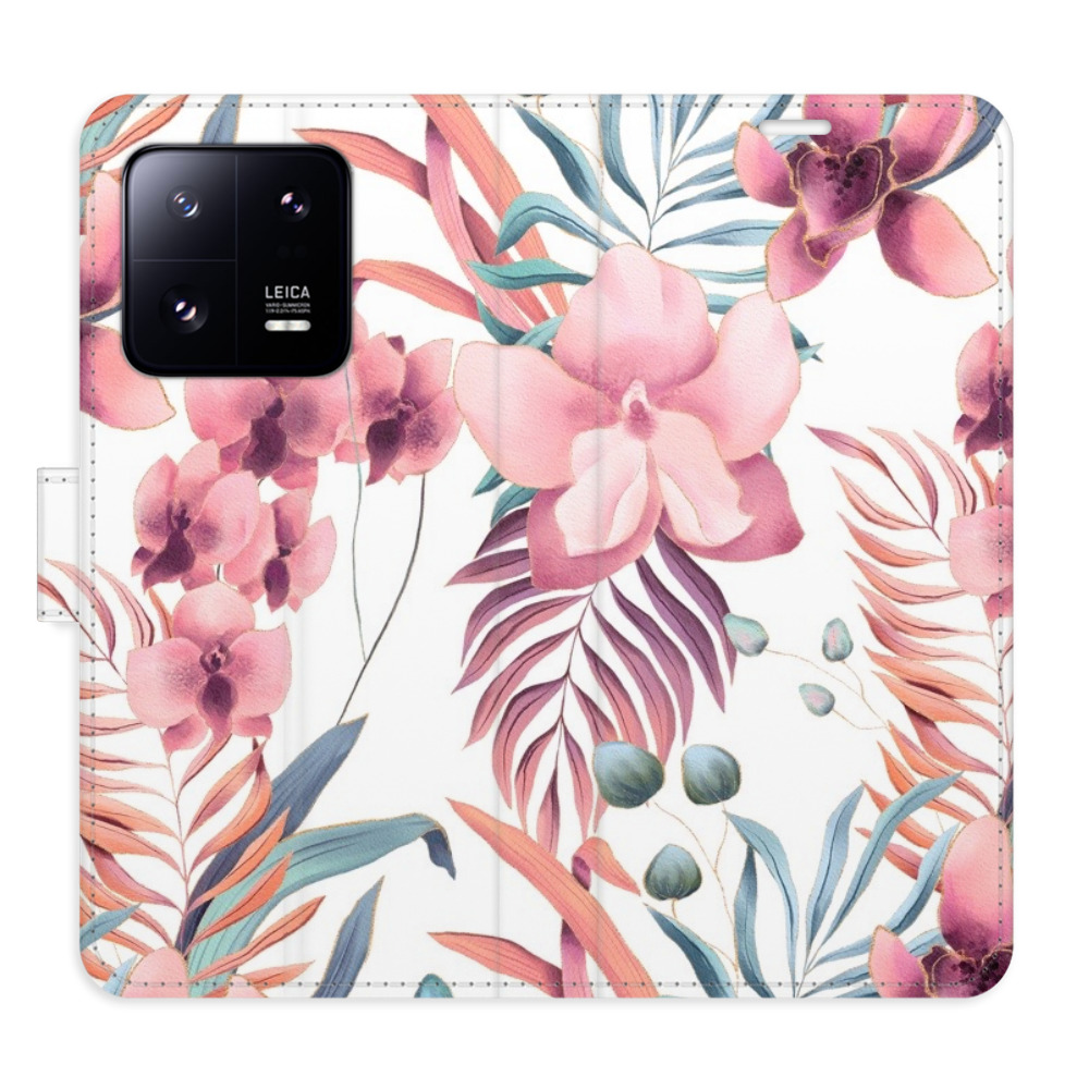 Flipové pouzdro iSaprio - Pink Flowers 02 - Xiaomi 13 Pro