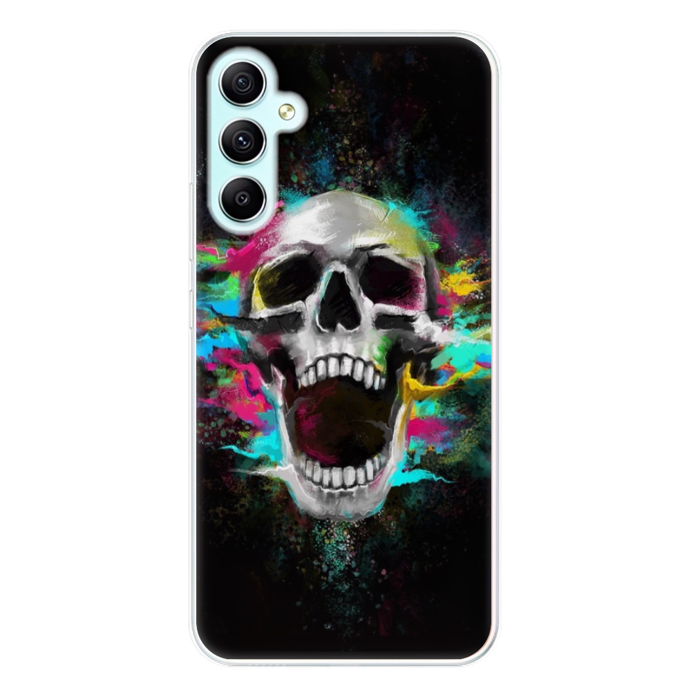 Odolné silikonové pouzdro iSaprio - Skull in Colors - Samsung Galaxy A34 5G