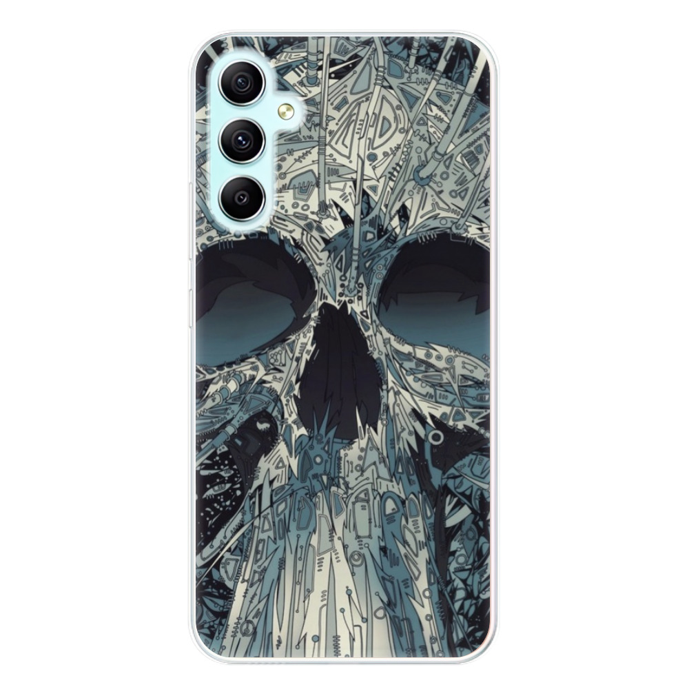 Odolné silikonové pouzdro iSaprio - Abstract Skull - Samsung Galaxy A34 5G