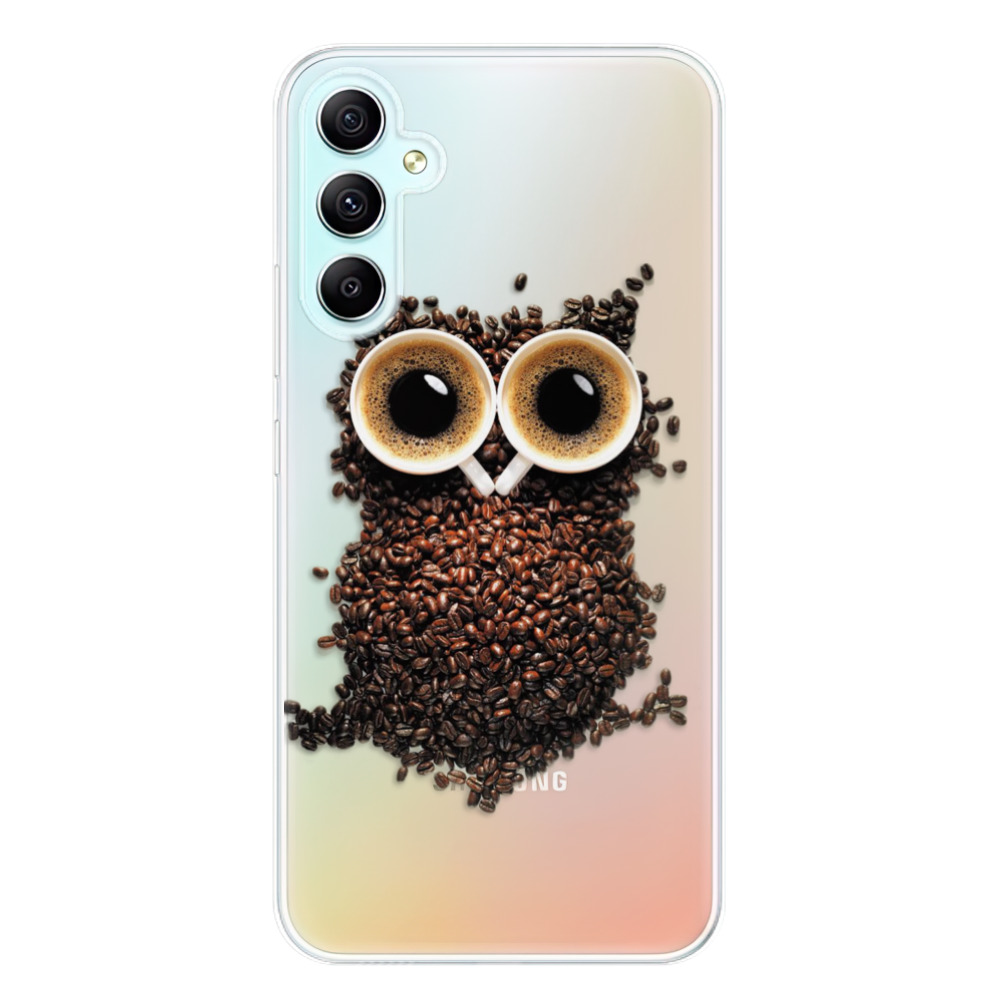 Odolné silikonové pouzdro iSaprio - Owl And Coffee - Samsung Galaxy A34 5G