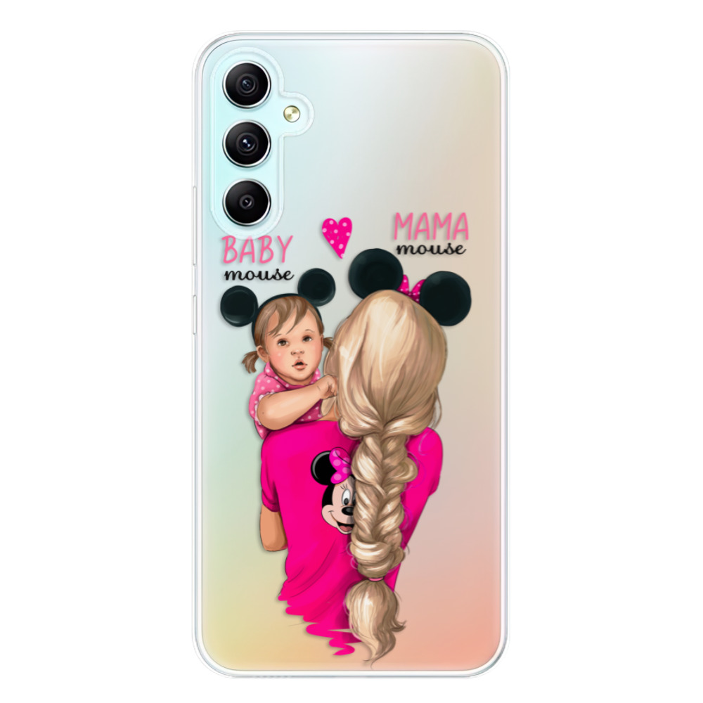 Odolné silikonové pouzdro iSaprio - Mama Mouse Blond and Girl - Samsung Galaxy A34 5G