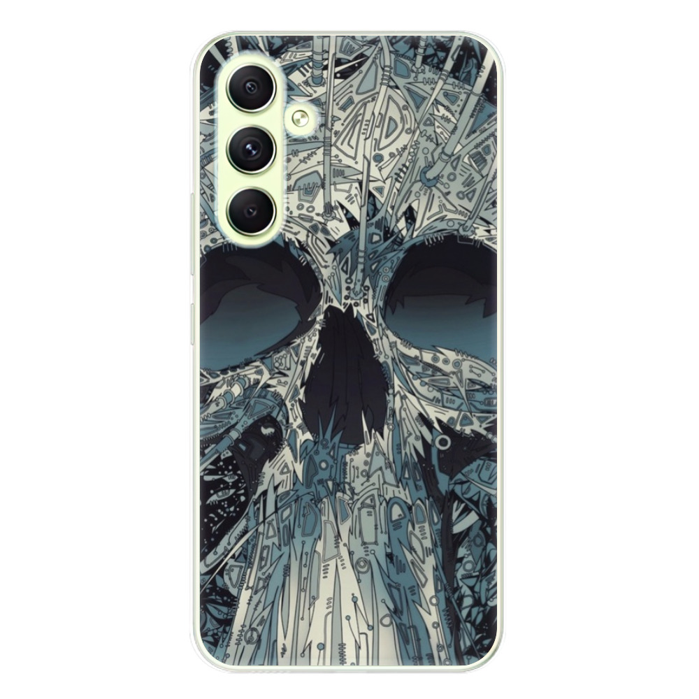 Odolné silikonové pouzdro iSaprio - Abstract Skull - Samsung Galaxy A54 5G