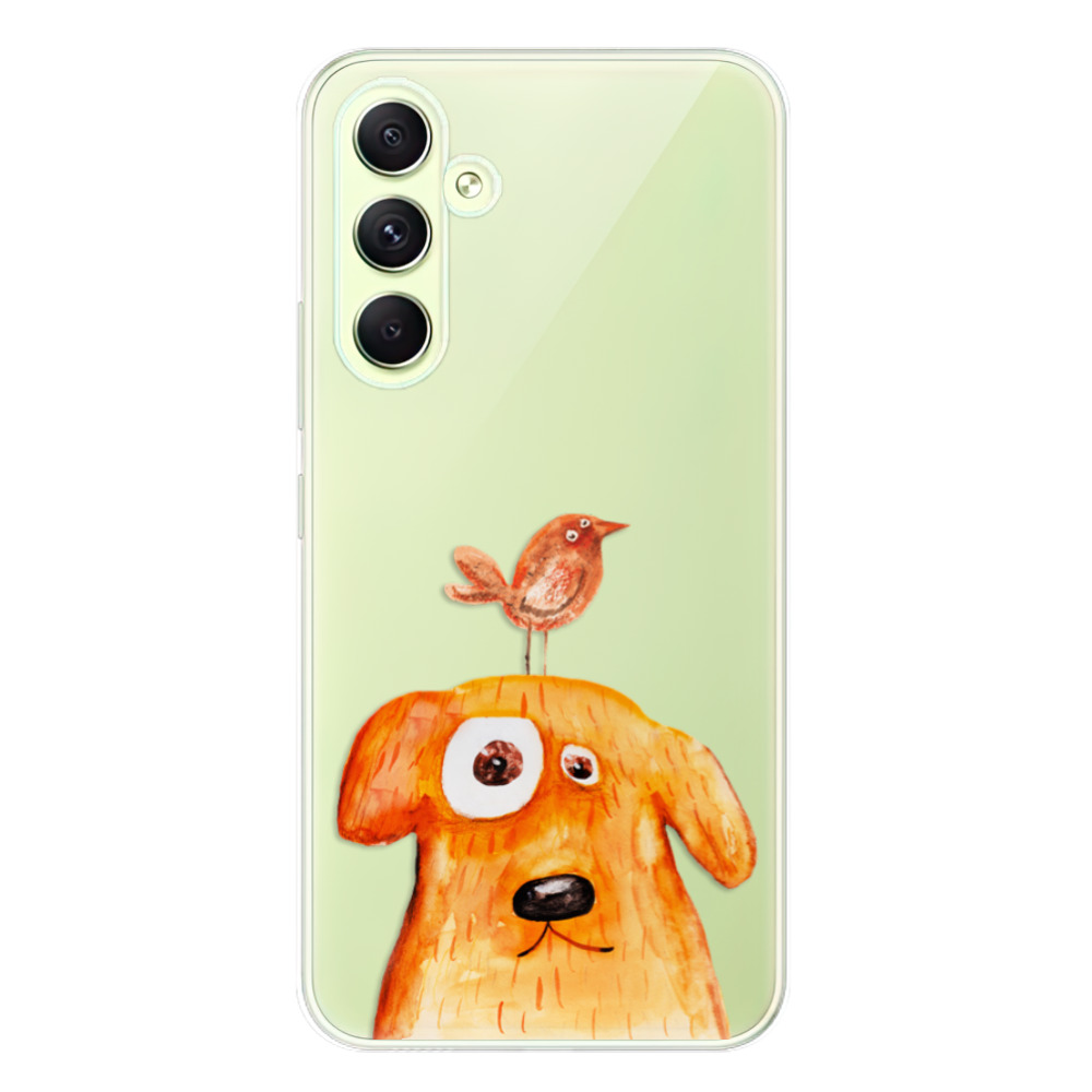 Odolné silikonové pouzdro iSaprio - Dog And Bird - Samsung Galaxy A54 5G