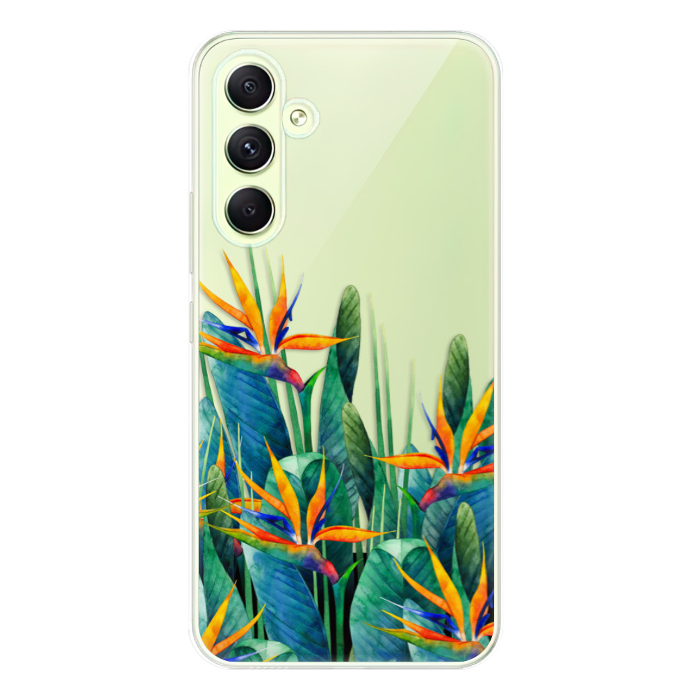 Odolné silikonové pouzdro iSaprio - Exotic Flowers - Samsung Galaxy A54 5G