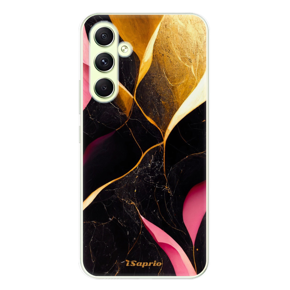 Odolné silikonové pouzdro iSaprio - Gold Pink Marble - Samsung Galaxy A54 5G
