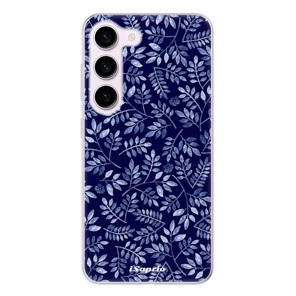 Odolné silikonové pouzdro iSaprio - Blue Leaves 05 - Samsung Galaxy S23 5G