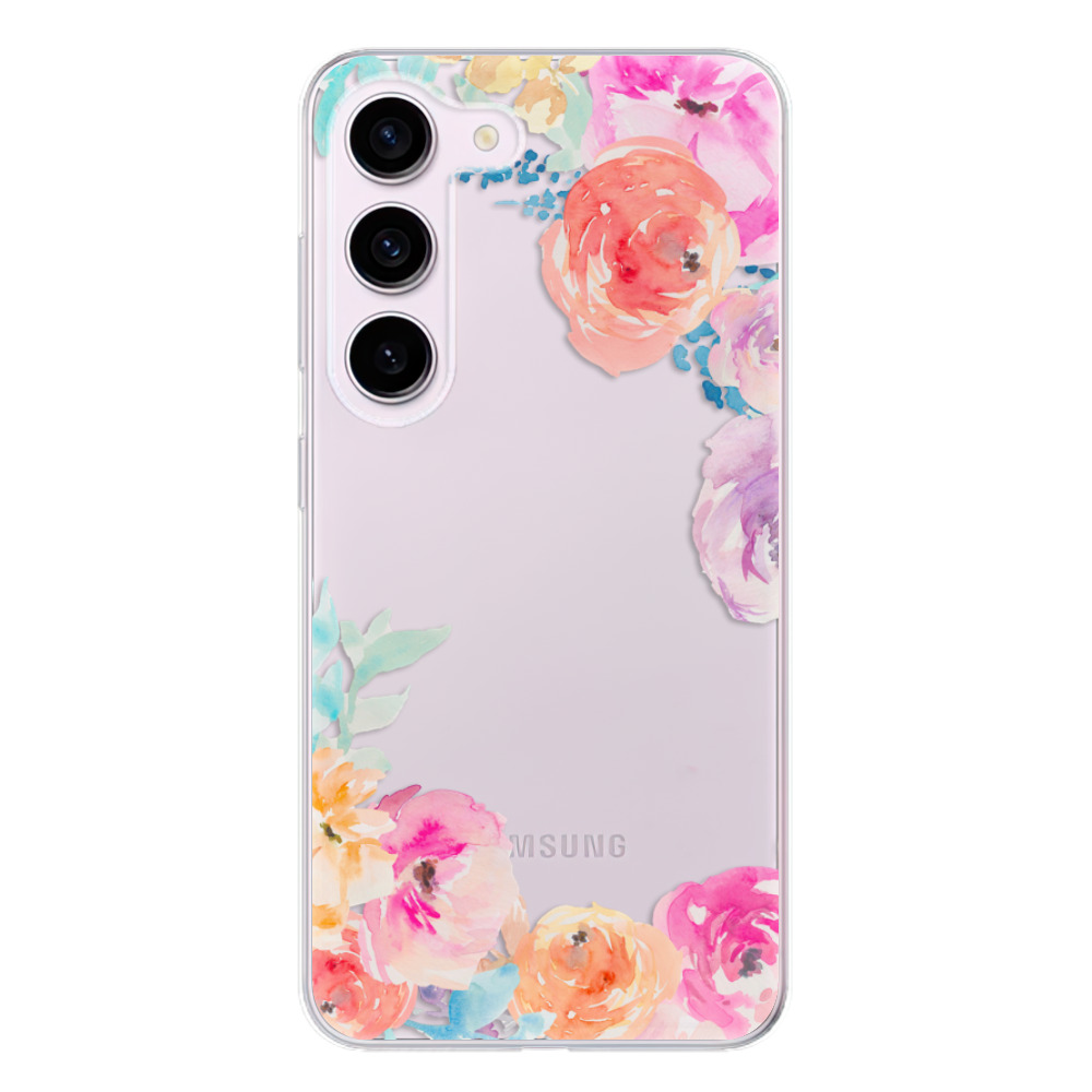 Odolné silikonové pouzdro iSaprio - Flower Brush - Samsung Galaxy S23 5G