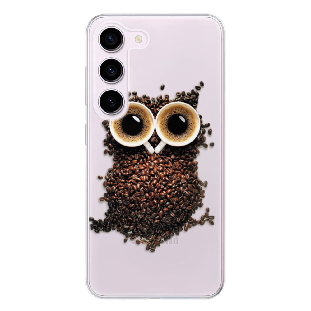Odolné silikonové pouzdro iSaprio - Owl And Coffee - Samsung Galaxy S23 5G