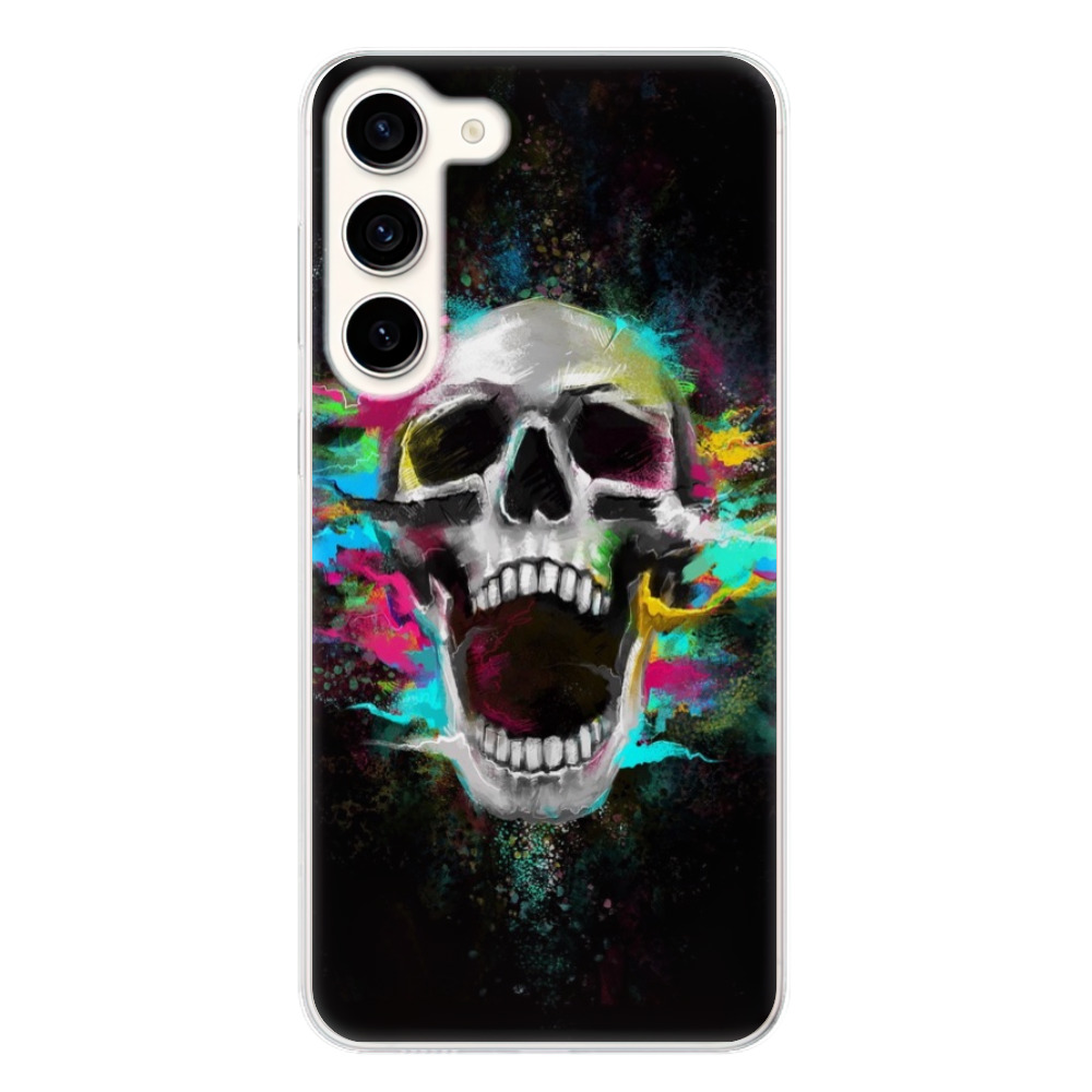 Odolné silikonové pouzdro iSaprio - Skull in Colors - Samsung Galaxy S23+ 5G