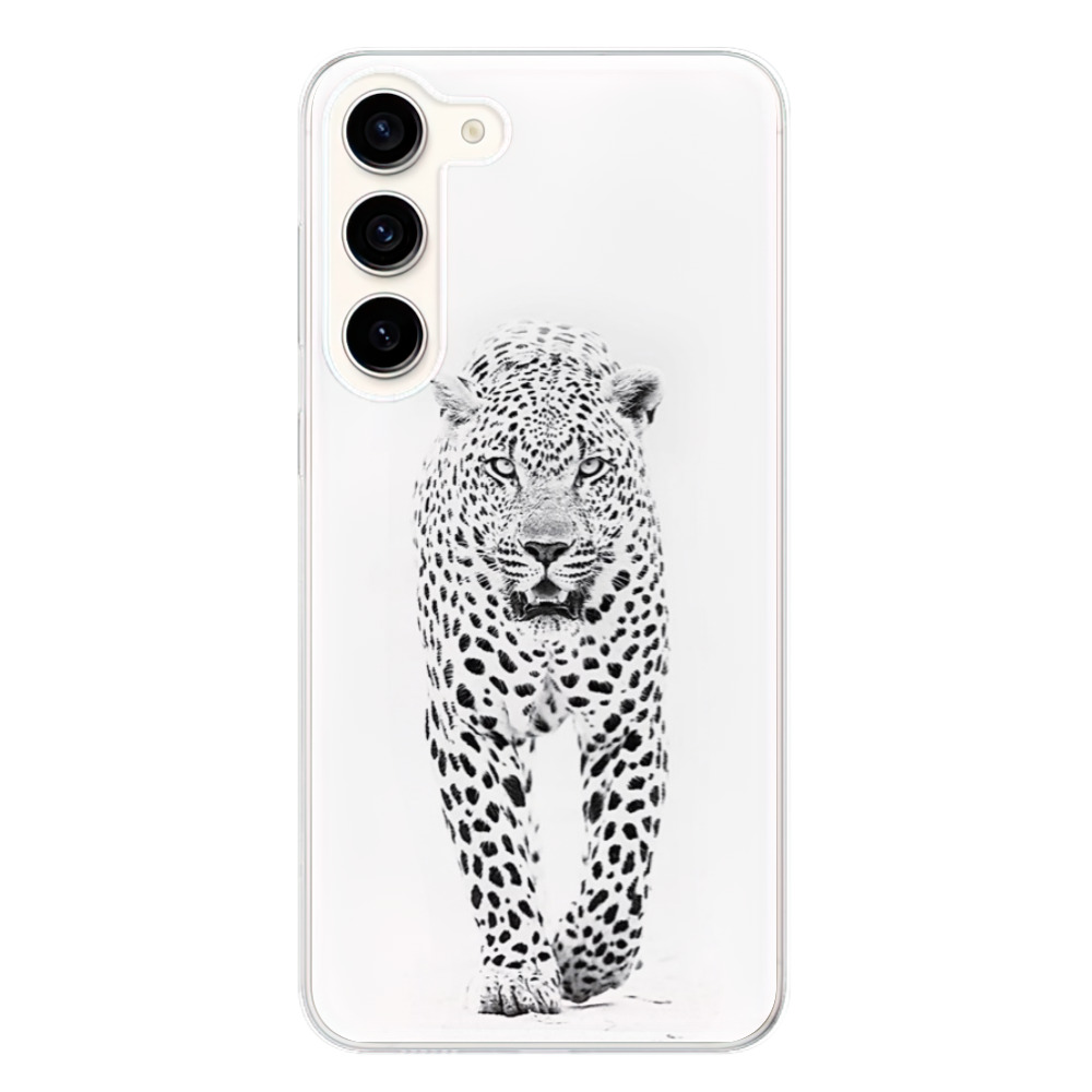 Odolné silikonové pouzdro iSaprio - White Jaguar - Samsung Galaxy S23+ 5G
