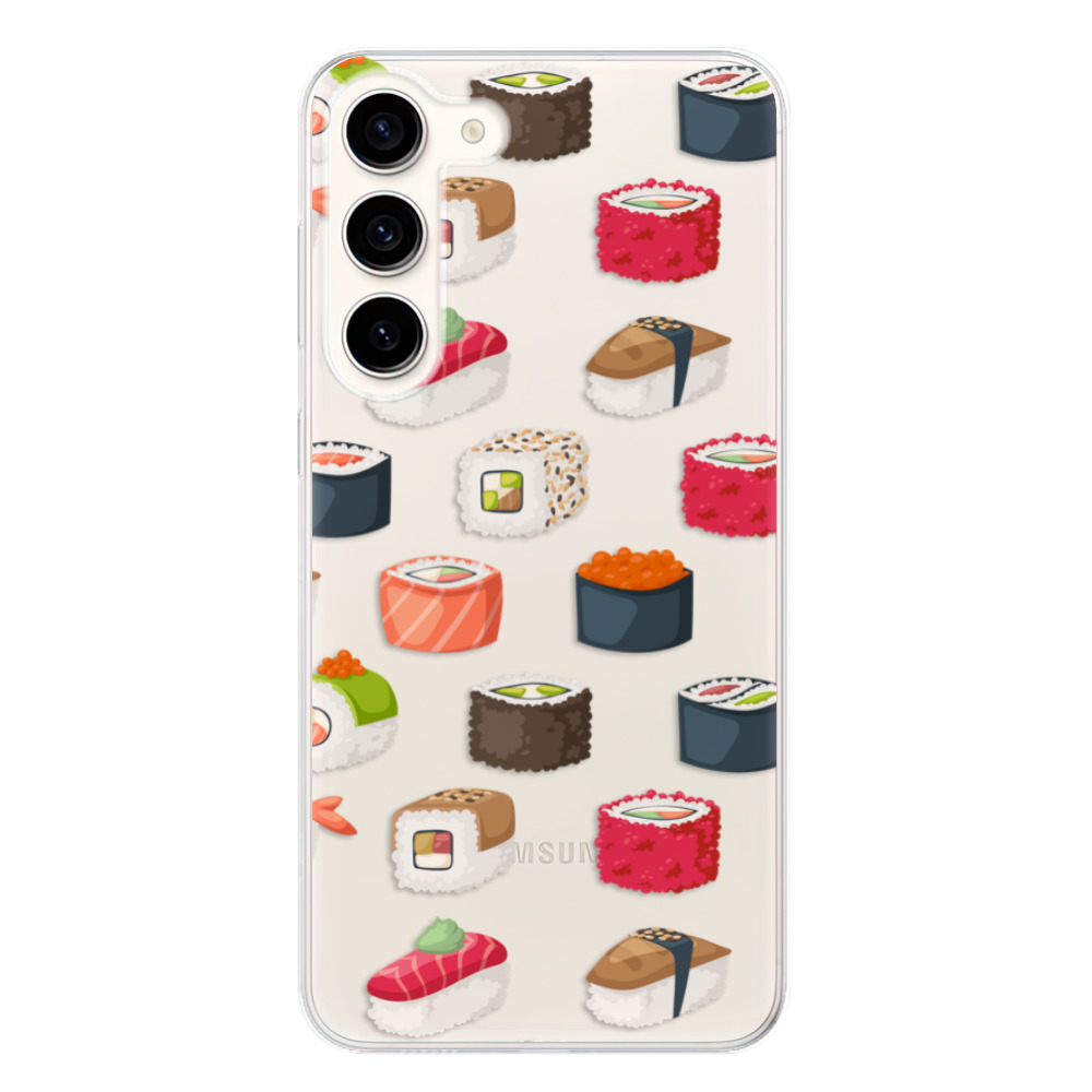 Odolné silikonové pouzdro iSaprio - Sushi Pattern - Samsung Galaxy S23+ 5G