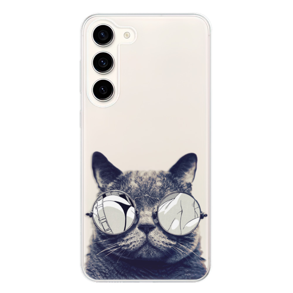 Odolné silikonové pouzdro iSaprio - Crazy Cat 01 - Samsung Galaxy S23+ 5G