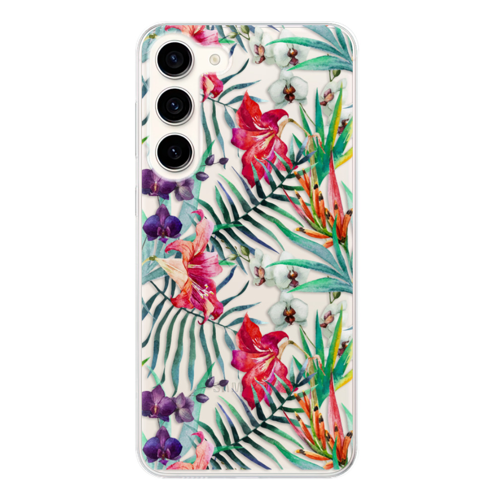 Odolné silikonové pouzdro iSaprio - Flower Pattern 03 - Samsung Galaxy S23+ 5G
