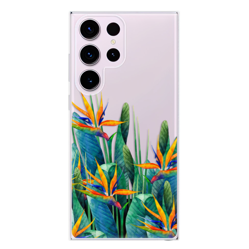 Odolné silikonové pouzdro iSaprio - Exotic Flowers - Samsung Galaxy S23 Ultra