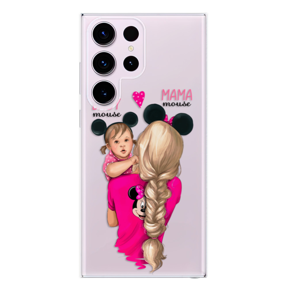 Odolné silikonové pouzdro iSaprio - Mama Mouse Blond and Girl - Samsung Galaxy S23 Ultra