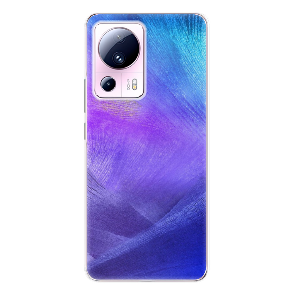 Odolné silikonové pouzdro iSaprio - Purple Feathers - Xiaomi 13 Lite