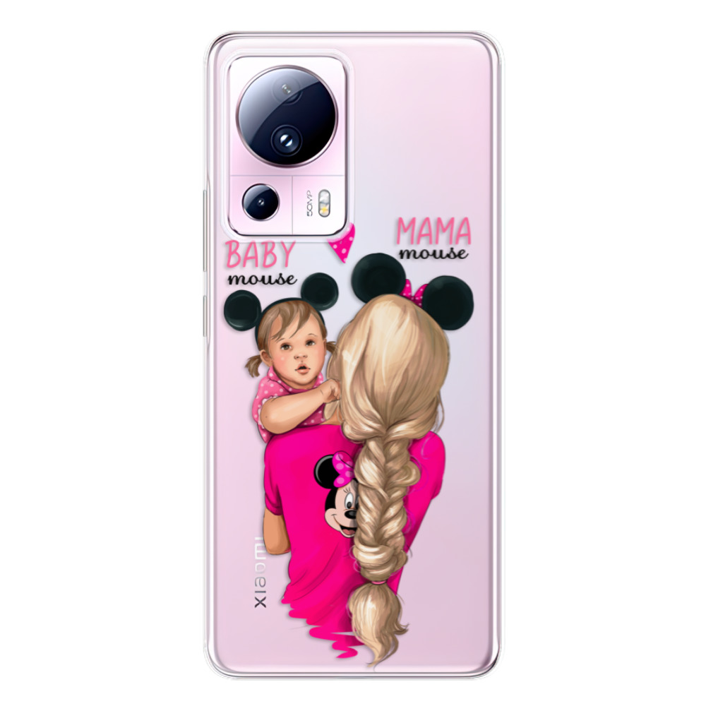 Odolné silikonové pouzdro iSaprio - Mama Mouse Blond and Girl - Xiaomi 13 Lite