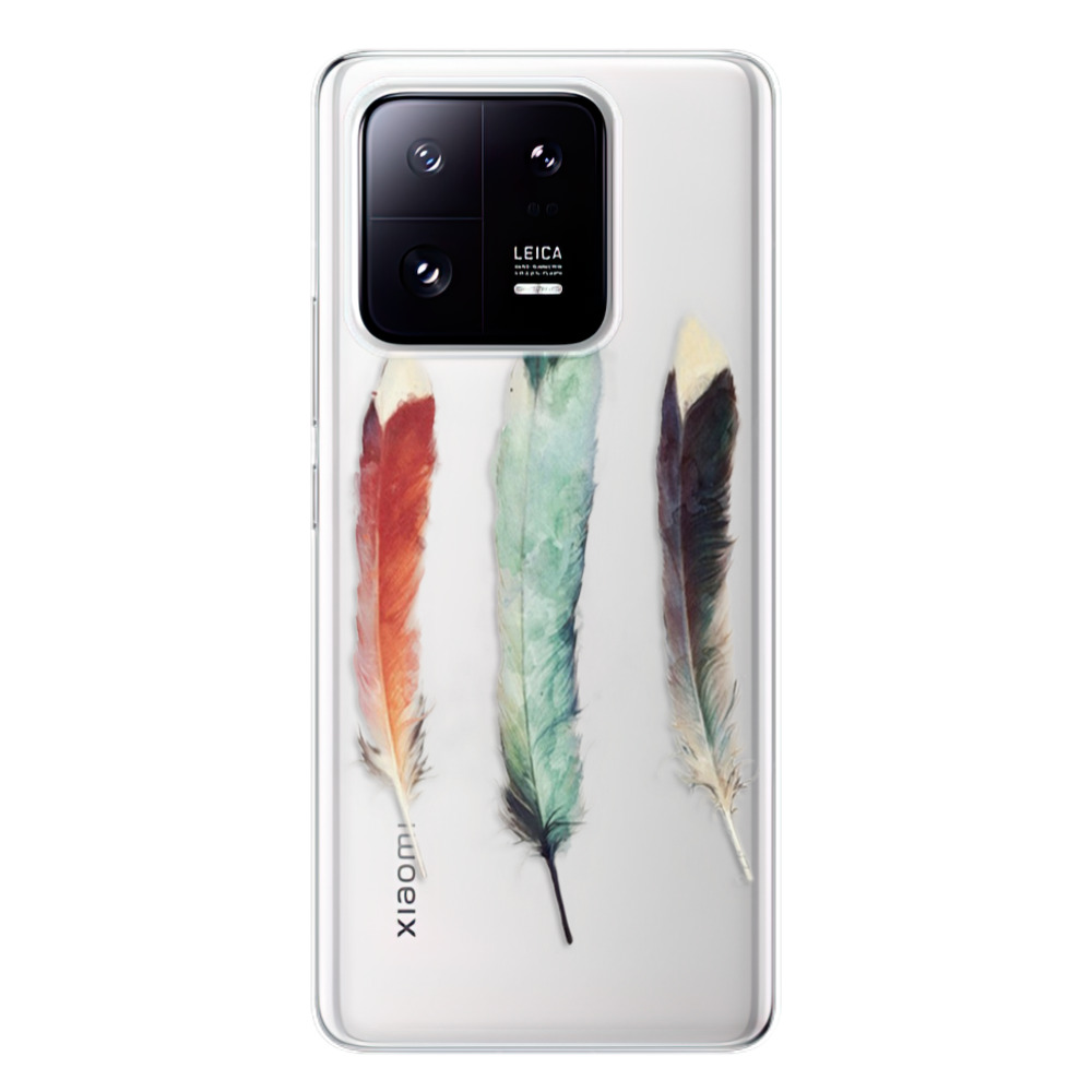 Odolné silikonové pouzdro iSaprio - Three Feathers - Xiaomi 13 Pro