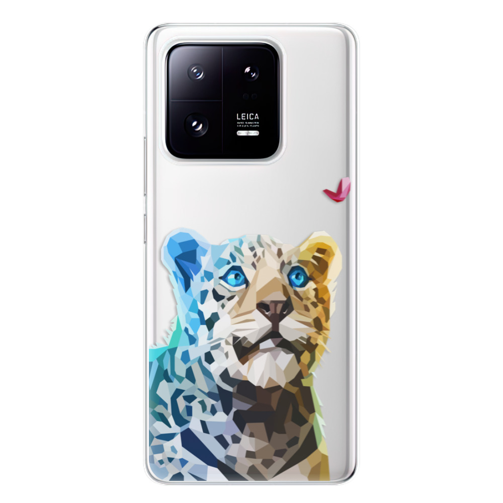 Odolné silikonové pouzdro iSaprio - Leopard With Butterfly - Xiaomi 13 Pro