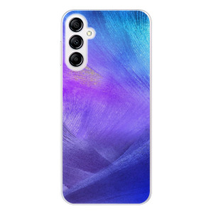 Silikonové pouzdro iSaprio - Samsung Galaxy A14 / A14 5G - Purple Feathers