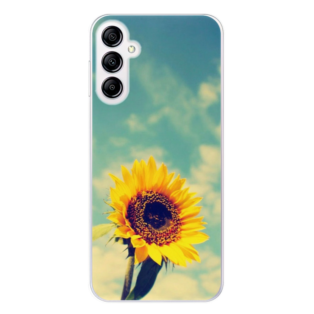Silikonové odolné pouzdro iSaprio Sunflower 01 na mobil Samsung Galaxy A14 / A14 5G (Odolný silikonový kryt, obal, pouzdro iSaprio Sunflower 01 na mobilní telefon Samsung Galaxy A14 / A14 5G)