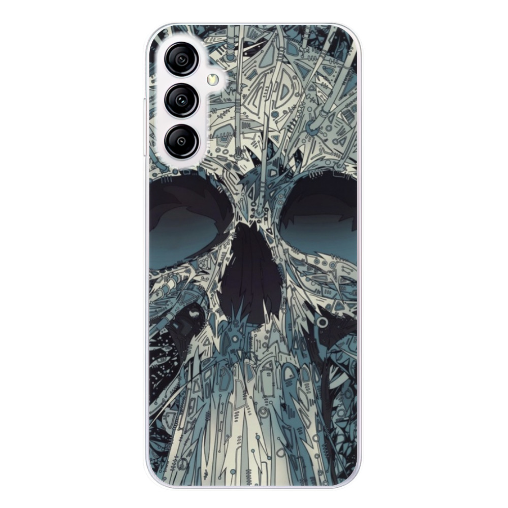 Silikonové odolné pouzdro iSaprio Abstract Skull na mobil Samsung Galaxy A14 / A14 5G (Odolný silikonový kryt, obal, pouzdro iSaprio Abstract Skull na mobilní telefon Samsung Galaxy A14 / A14 5G)
