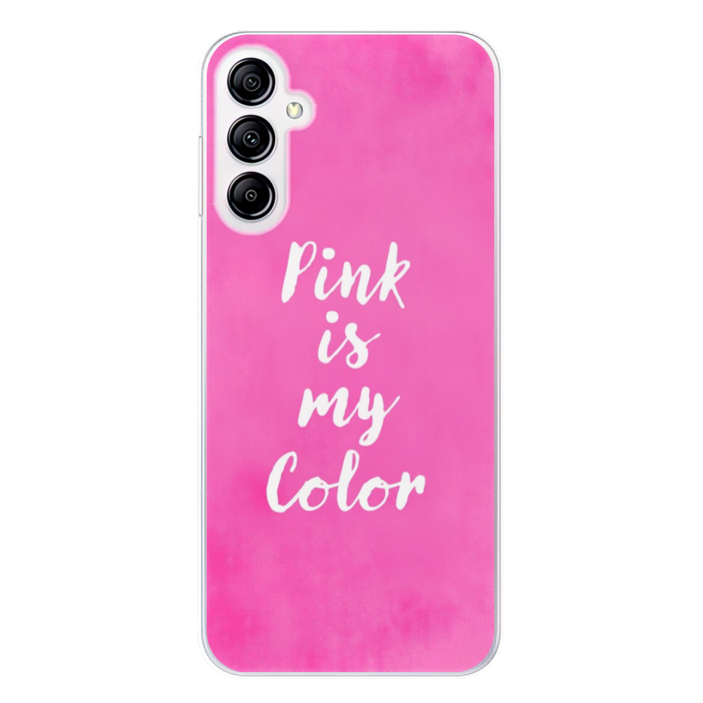 Silikonové odolné pouzdro iSaprio Pink is my color na mobil Samsung Galaxy A14 / A14 5G (Odolný silikonový kryt, obal, pouzdro iSaprio Pink is my color na mobilní telefon Samsung Galaxy A14 / A14 5G)
