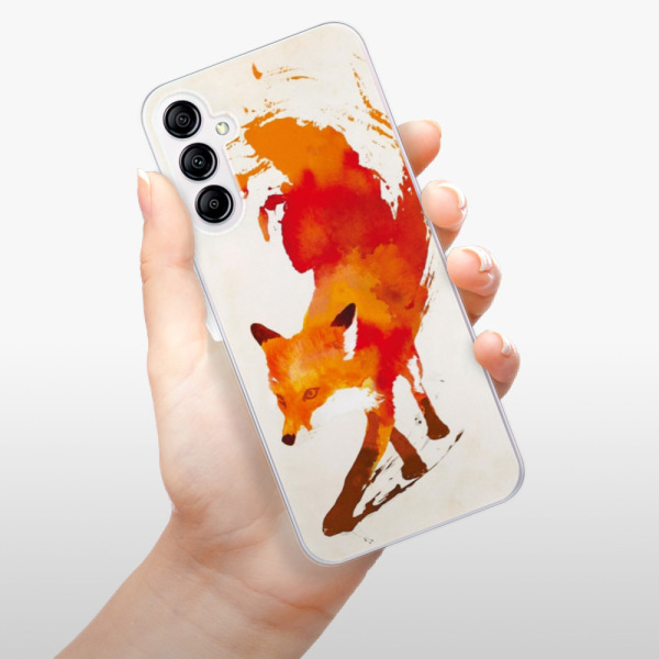Silikonové pouzdro iSaprio - Samsung Galaxy A14 / A14 5G - Fast Fox