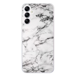 Silikonové pouzdro iSaprio - Samsung Galaxy A14 / A14 5G - White Marble 01