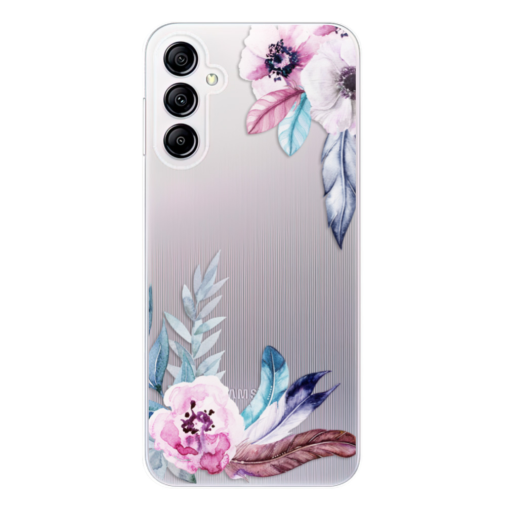 Silikonové odolné pouzdro iSaprio Flower Pattern 04 na mobil Samsung Galaxy A14 / A14 5G (Odolný silikonový kryt, obal, pouzdro iSaprio Flower Pattern 04 na mobilní telefon Samsung Galaxy A14 / A14 5G)