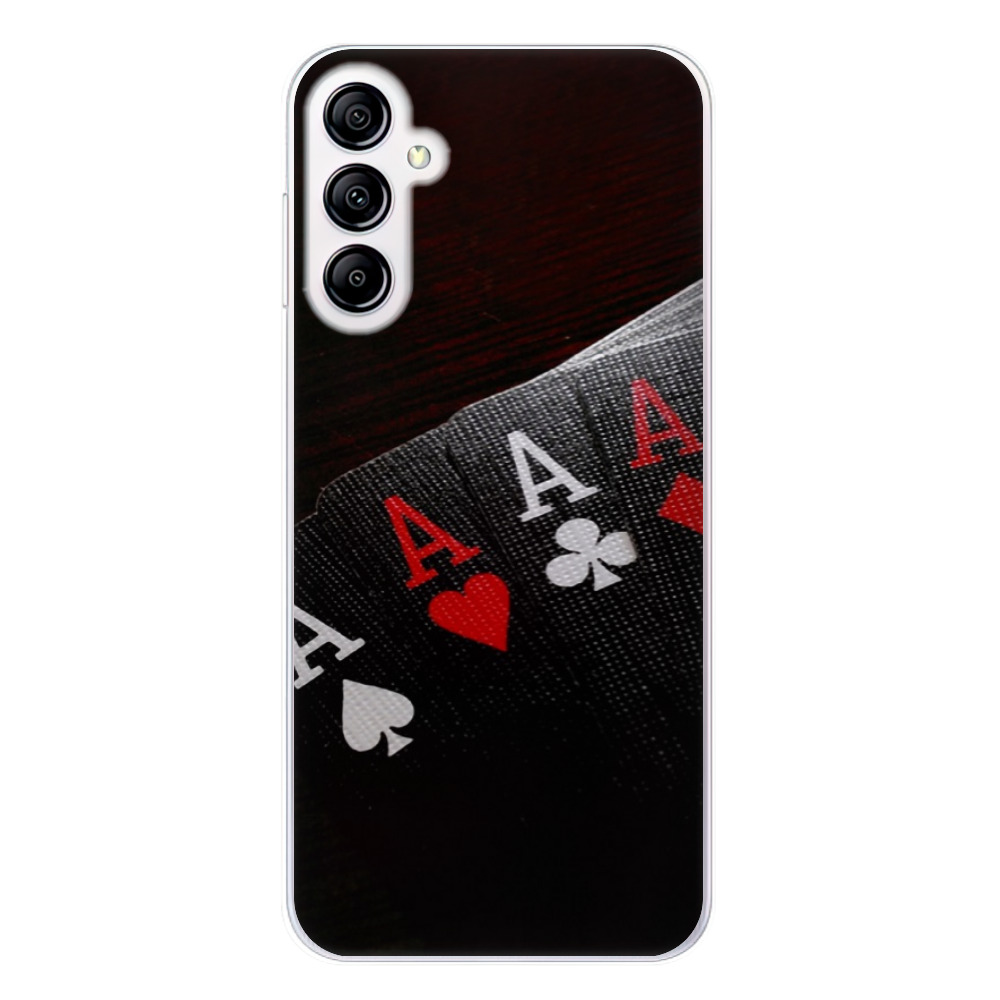 Silikonové odolné pouzdro iSaprio Poker na mobil Samsung Galaxy A14 / A14 5G (Odolný silikonový kryt, obal, pouzdro iSaprio Poker na mobilní telefon Samsung Galaxy A14 / A14 5G)