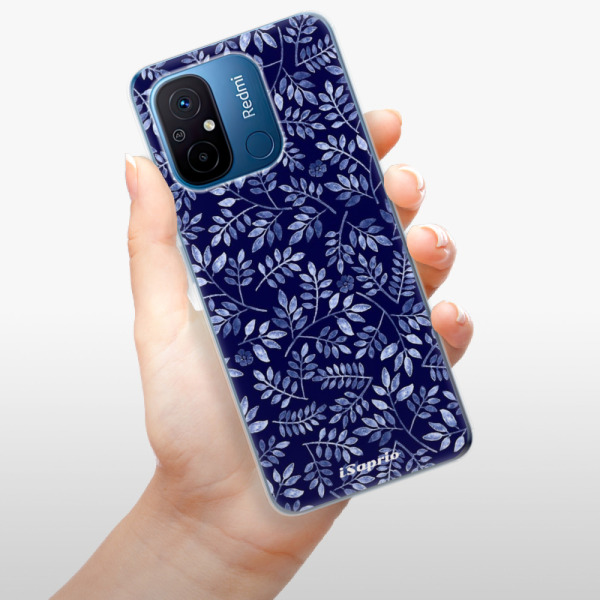 Silikonové pouzdro iSaprio - Xiaomi Redmi 12C - Blue Leaves 05