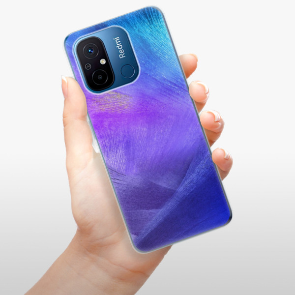 Silikonové pouzdro iSaprio - Xiaomi Redmi 12C - Purple Feathers