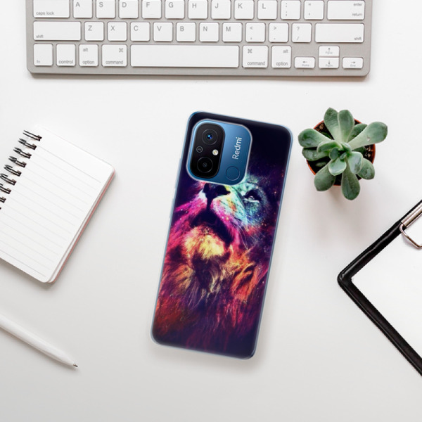 Silikonové pouzdro iSaprio - Xiaomi Redmi 12C - Lion in Colors