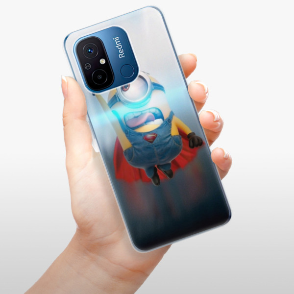 Silikonové pouzdro iSaprio - Xiaomi Redmi 12C - Mimons Superman 02