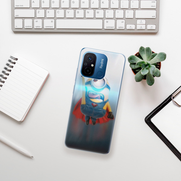 Silikonové pouzdro iSaprio - Xiaomi Redmi 12C - Mimons Superman 02