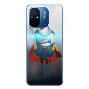 Silikonové pouzdro iSaprio - Xiaomi Redmi 12C - Mimons Superman 02