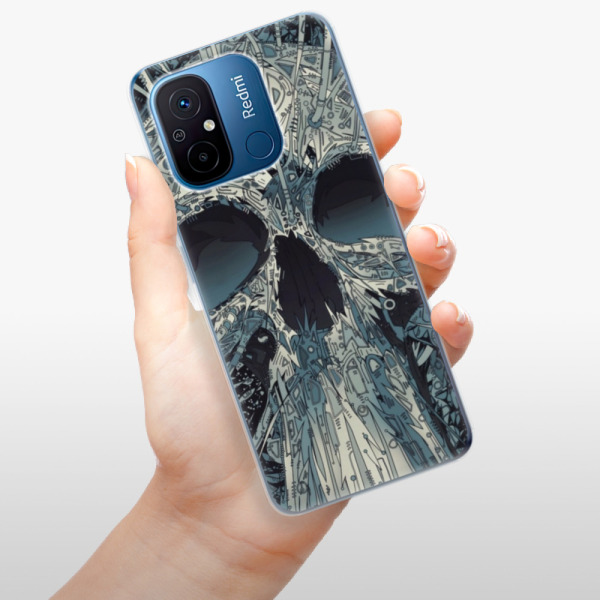 Silikonové pouzdro iSaprio - Xiaomi Redmi 12C - Abstract Skull