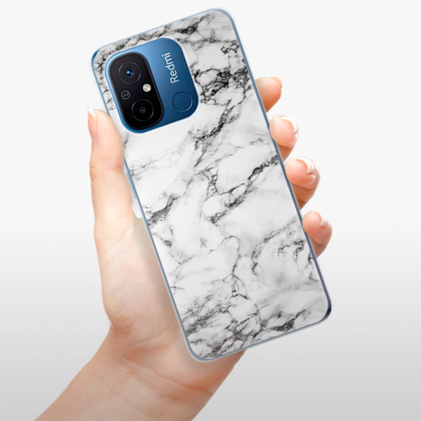 Silikonové pouzdro iSaprio - Xiaomi Redmi 12C - White Marble 01