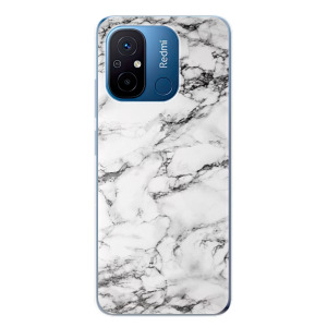 Silikonové pouzdro iSaprio - Xiaomi Redmi 12C - White Marble 01