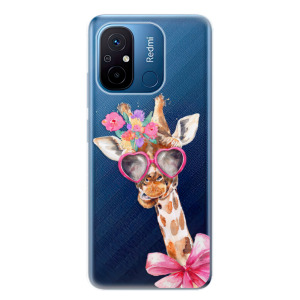 Silikonové pouzdro iSaprio - Xiaomi Redmi 12C - Lady Giraffe