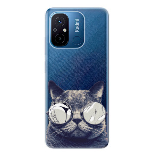 Silikonové pouzdro iSaprio - Xiaomi Redmi 12C - Crazy Cat 01