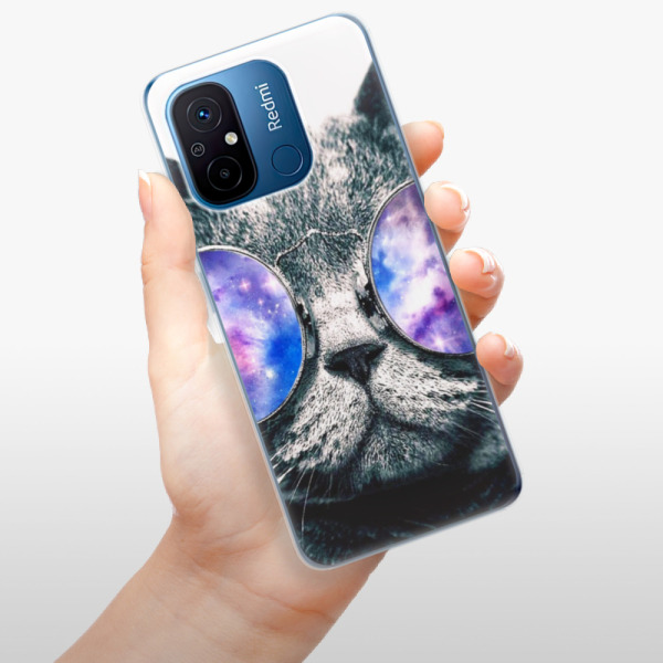 Silikonové pouzdro iSaprio - Xiaomi Redmi 12C - Galaxy Cat