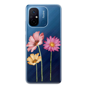 Silikonové pouzdro iSaprio - Xiaomi Redmi 12C - Three Flowers