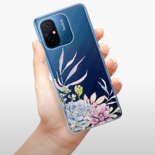 Silikonové pouzdro iSaprio - Xiaomi Redmi 12C - Succulent 01