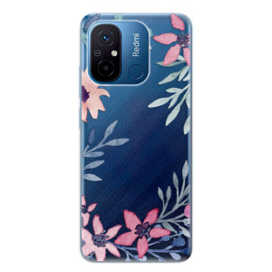Silikonové pouzdro iSaprio - Xiaomi Redmi 12C - Leaves and Flowers