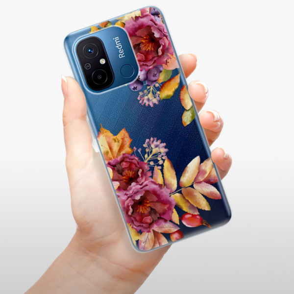Silikonové pouzdro iSaprio - Xiaomi Redmi 12C - Fall Flowers
