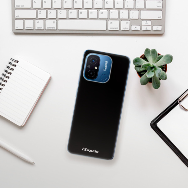 Silikonové pouzdro iSaprio - Xiaomi Redmi 12C - 4Pure černé